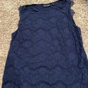 New York and company, navy, lace, size medium